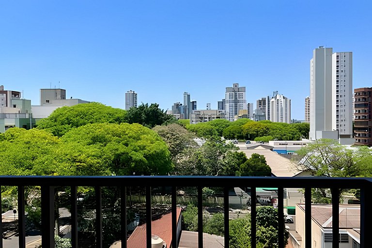 Studio no Centro com Piscina e Academia