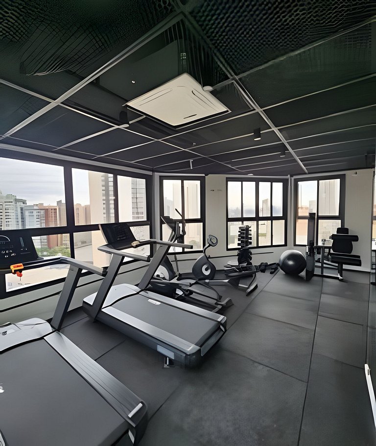 Studio Aconchegante no Centro | Academia e Piscina Panorâmic