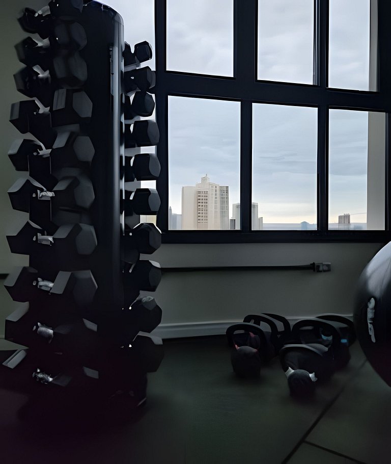 Studio Aconchegante no Centro | Academia e Piscina Panorâmic