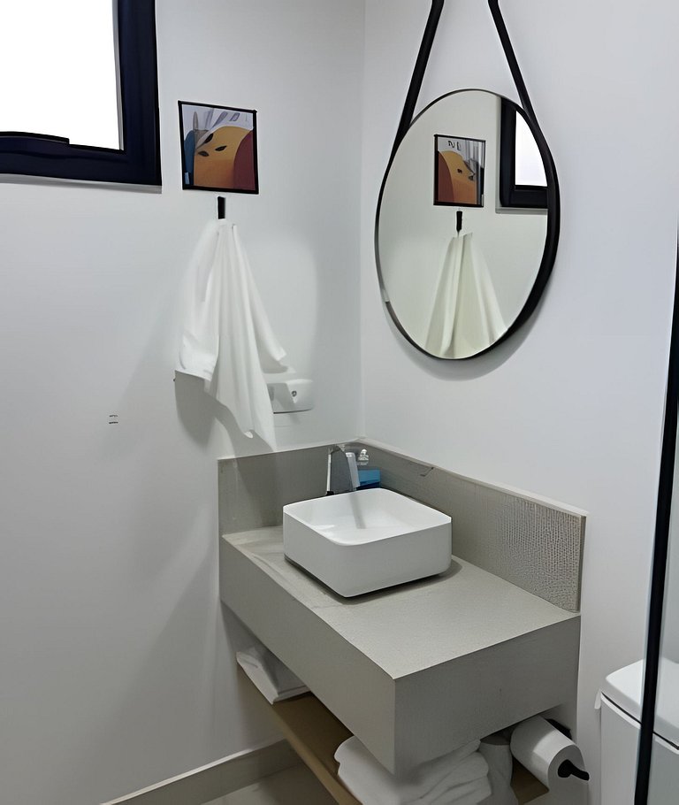 Studio Aconchegante no Centro | Academia e Piscina Panorâmic