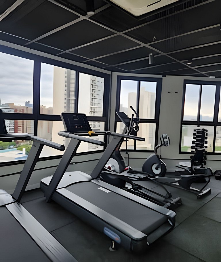 Studio Aconchegante no Centro | Academia e Piscina Panorâmic