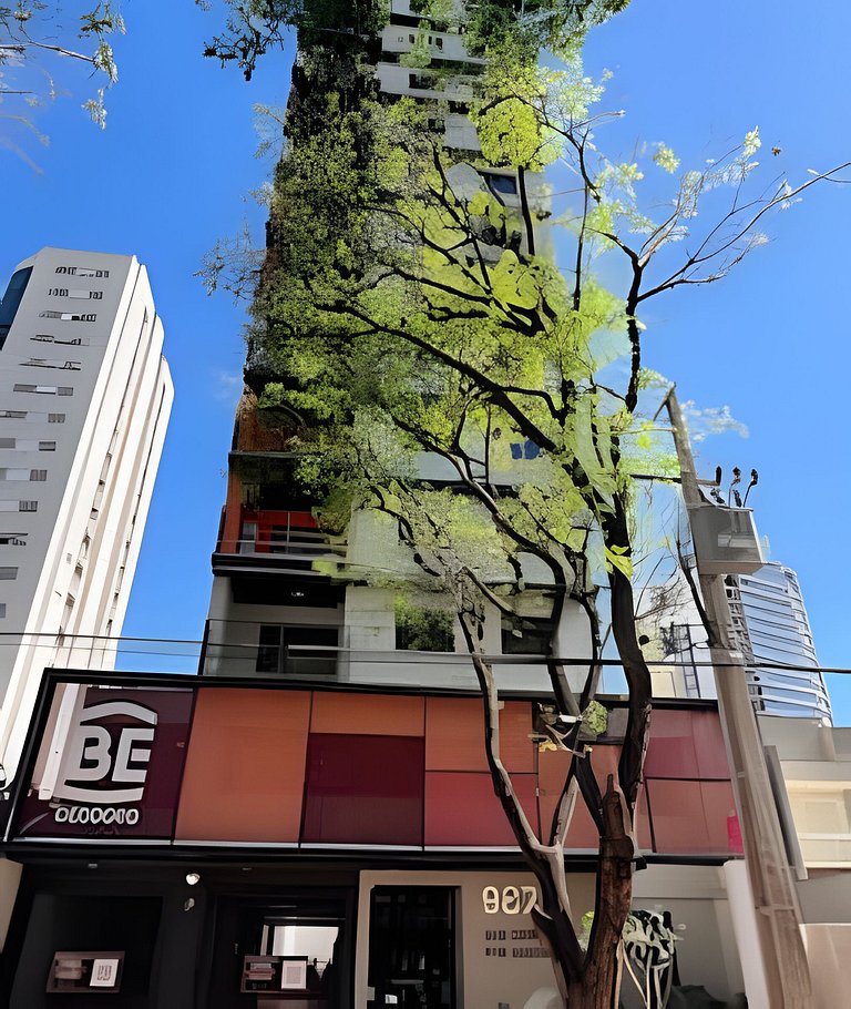 Studio Aconchegante no Centro com Varanda