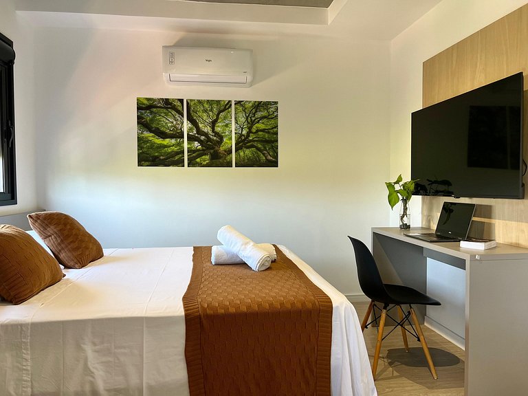 Studio no Centro com Piscina e Academia