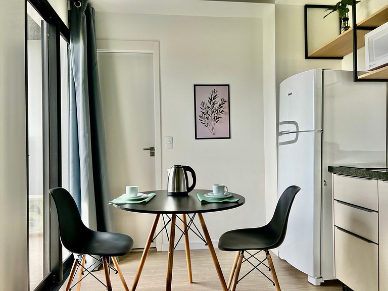 Studio Aconchegante no Centro | Academia e Piscina Panorâmic