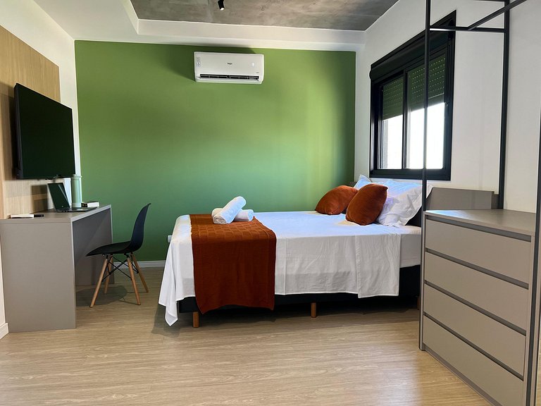 Studio Aconchegante no Centro com Varanda