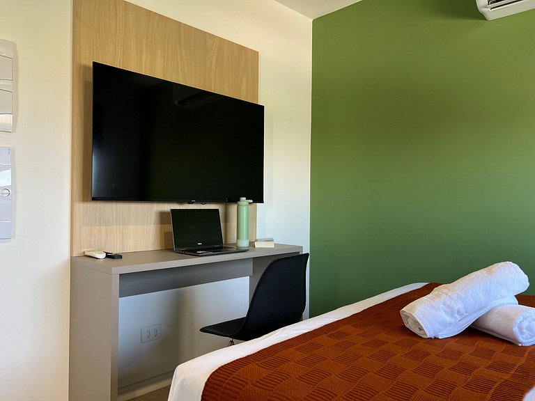 Studio Aconchegante no Centro | Academia e Piscina Panorâmic