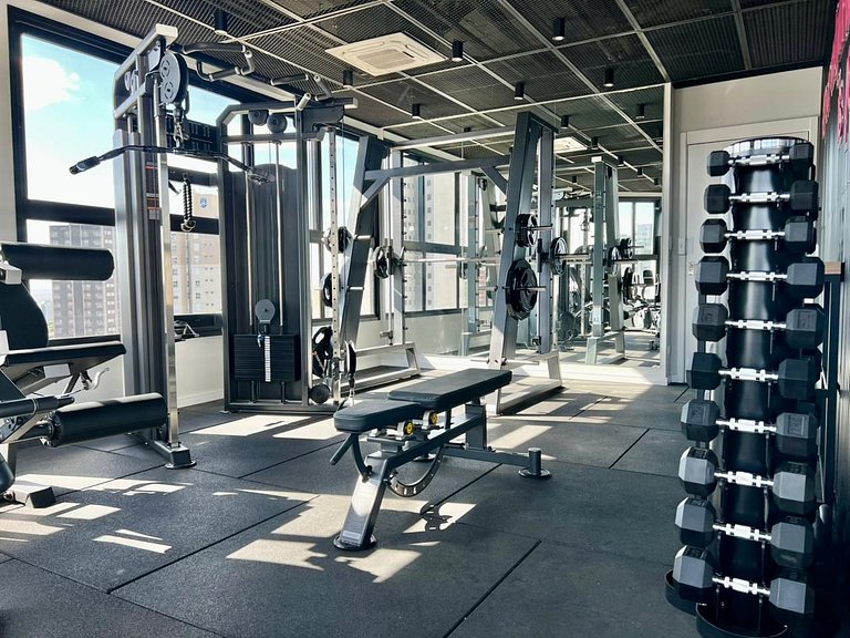 Studio Aconchegante no Centro | Academia e Piscina Panorâmic