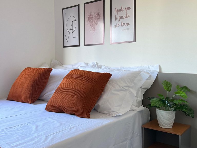 Apartamento 2 quartos - 05 pessoas - Central e Climatizado e