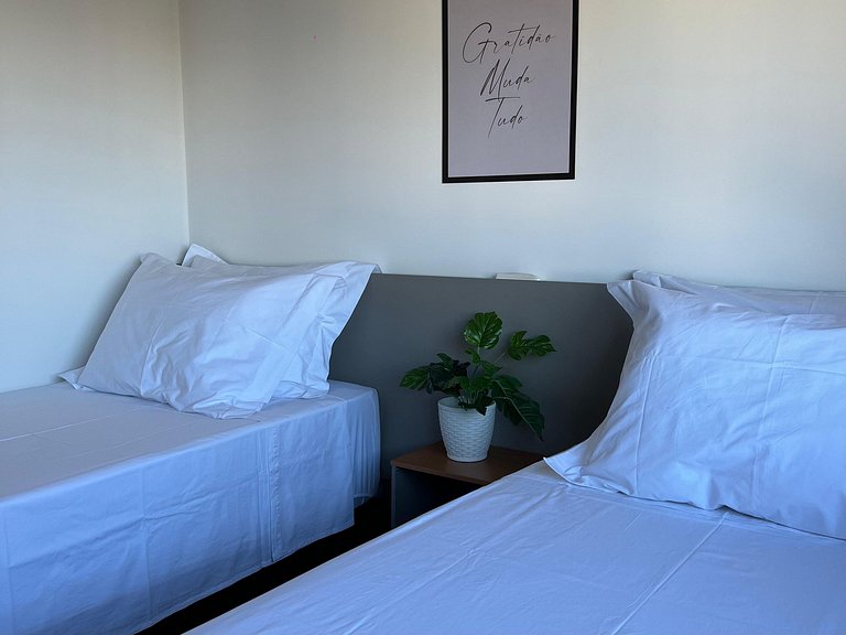 Apartamento 2 quartos - 05 pessoas - Central e Climatizado e