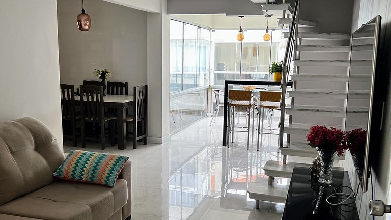 Duplex Pé na Areia - Vista para o Mar - 08 Pessoas