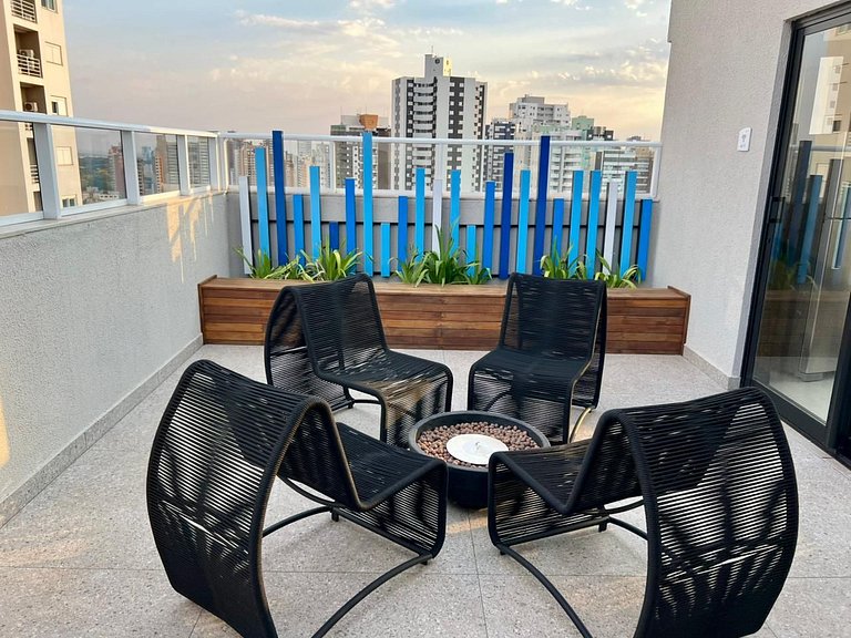 Apartamento 2 quartos - 05 pessoas - Central e Climatizado e